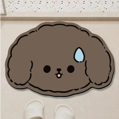 Cute Cat-Themed Bath Mat