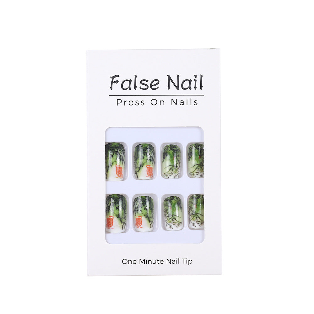 Artificial nails with bamboo design Acalora