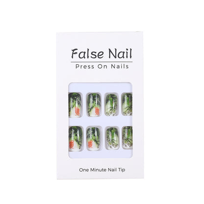 Artificial nails with bamboo design Acalora