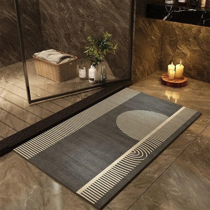 Modern Geometric Bath Mat