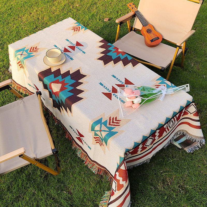 Bohemian Designed Picnic Tablecloth