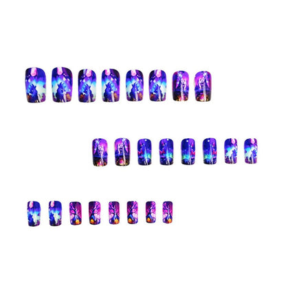 Artificial nail set with imaginative fairy tale motifs Acalora