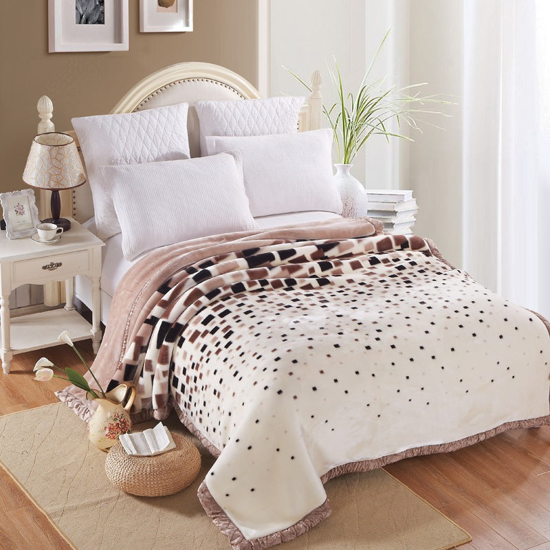 Decorative Fleece Throw Blanket