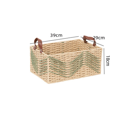 Handmade storage basket made of natural fibers Acalora