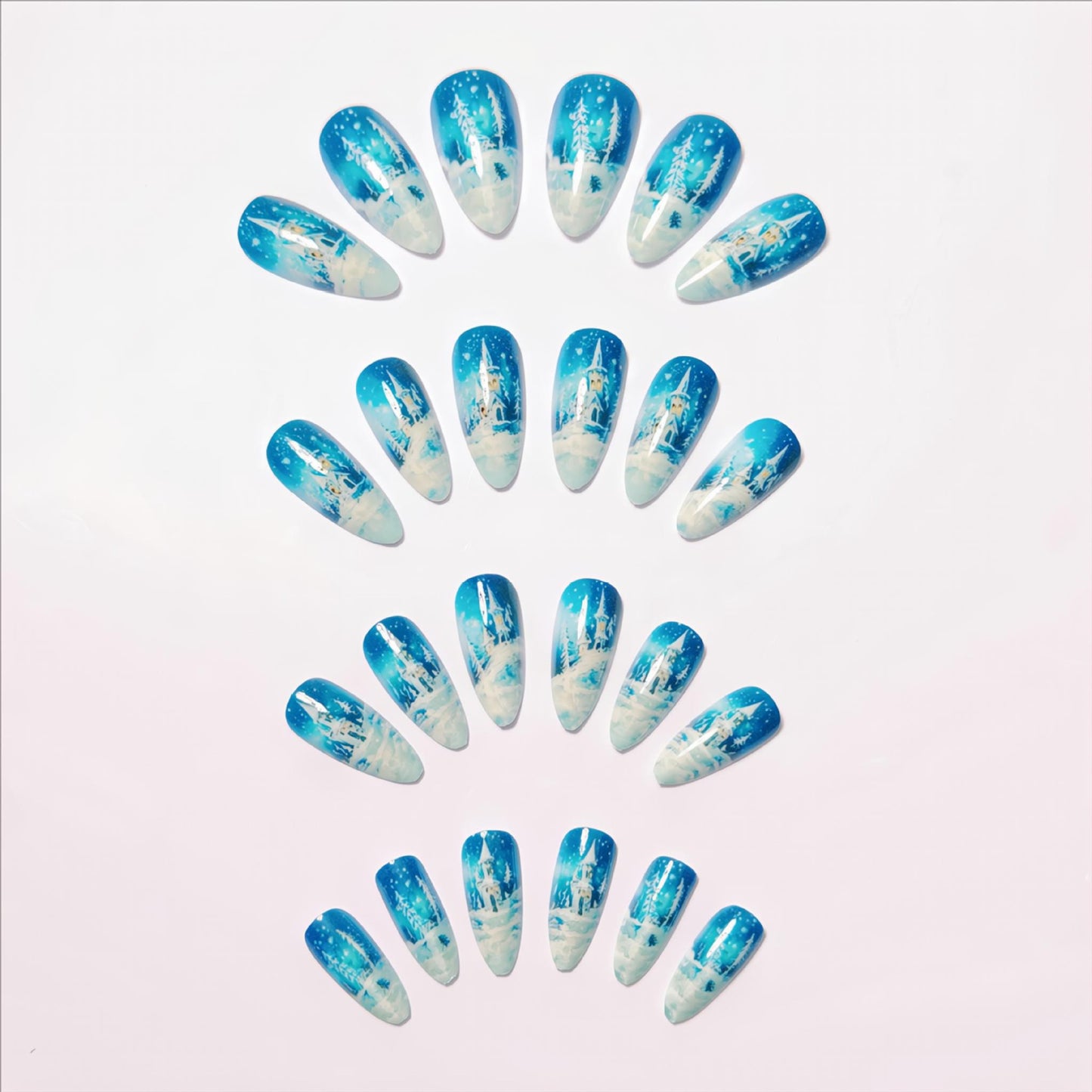 Winter-Themed Artistic Nail Art Acalora