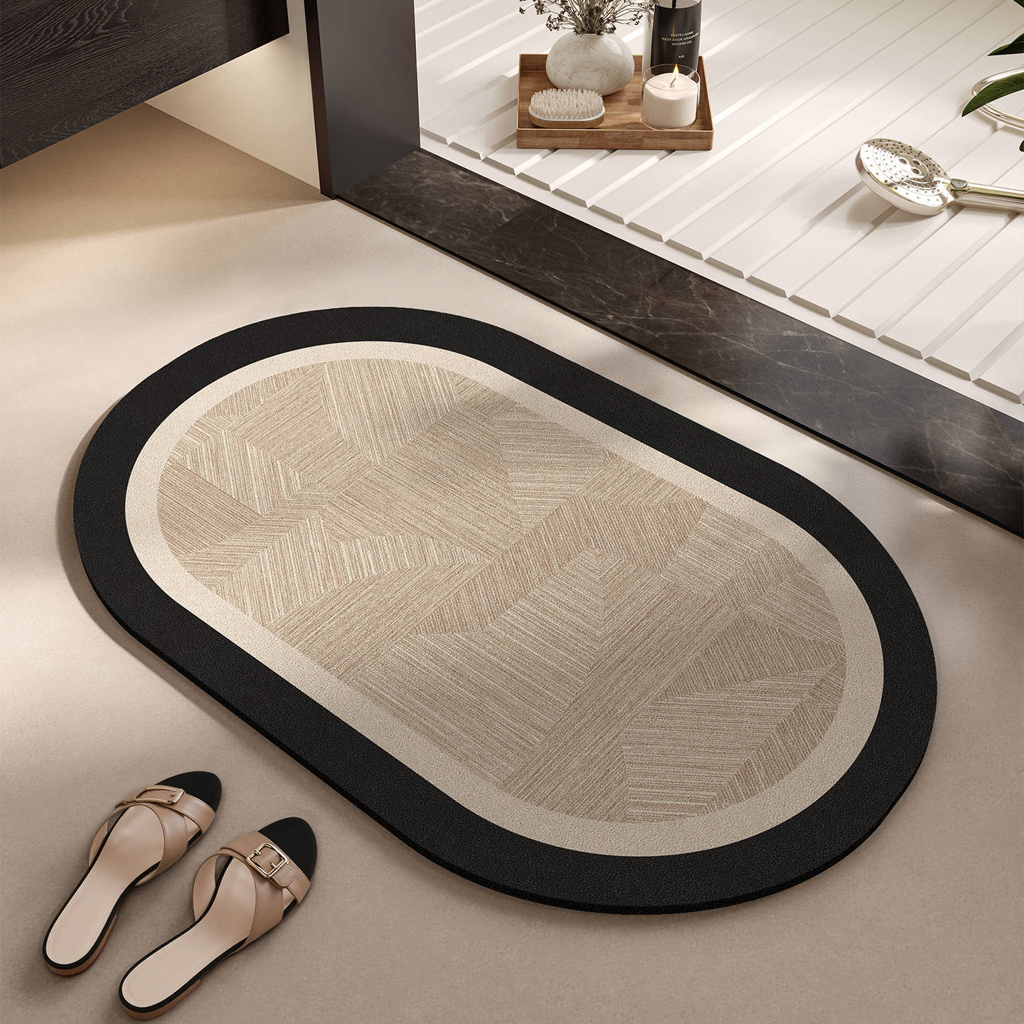 Elegant Woven Bath Mat