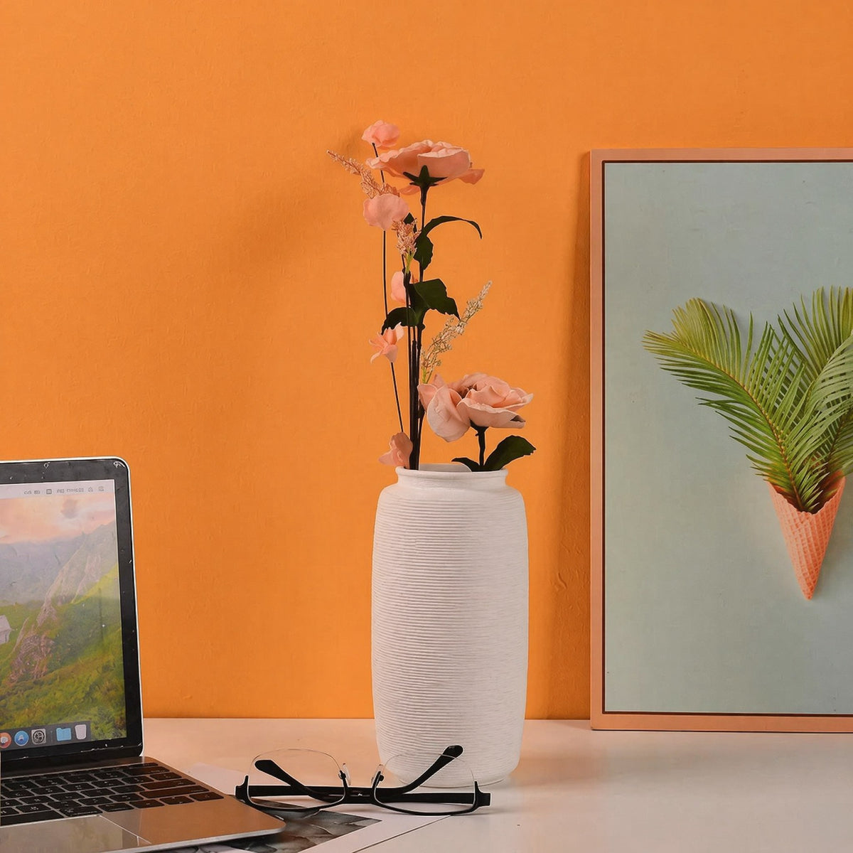 Textured Decorative Ceramic Vase