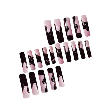 Artistic Press-On Nails with 3D Design Acalora