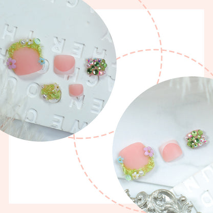 Floral Design Press-On Nails Set Acalora 1788496077