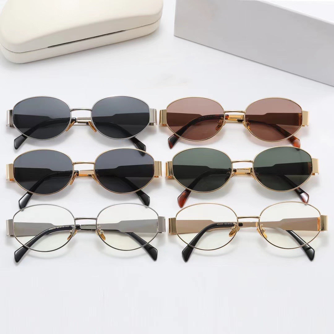 Women's Exclusive Oval Designer Sunglasses Skanto