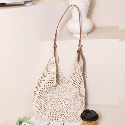 Women's Hand-knotted Shoulder Bag with Robust Design Karnz