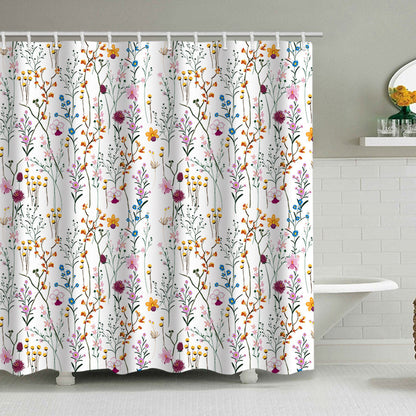 Floral Patterned Shower Curtain  1784860161