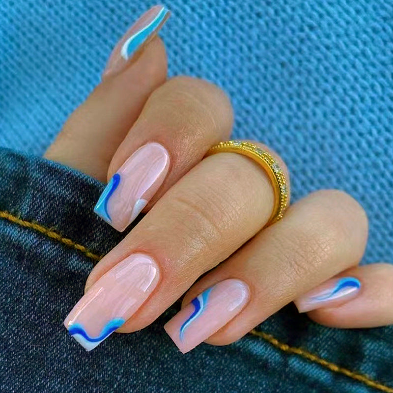 Artificial nail set with unique patterns Acalora