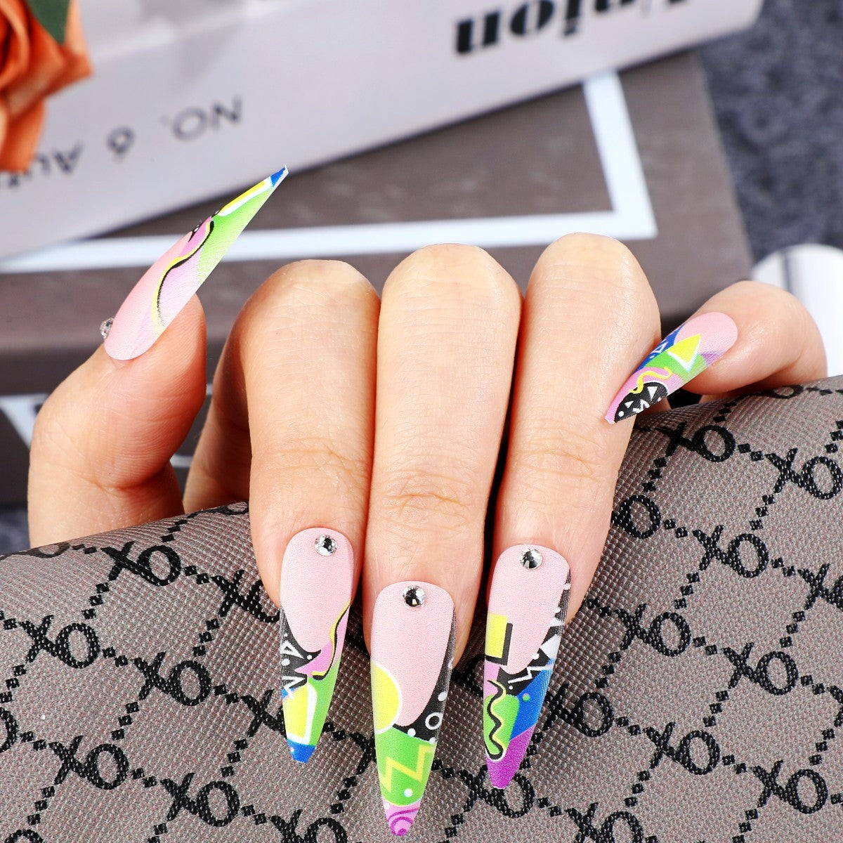 Art Nail Set in Creative Modern Design Acalora
