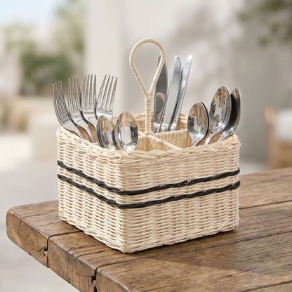 Practical storage basket with compartments Acalora
