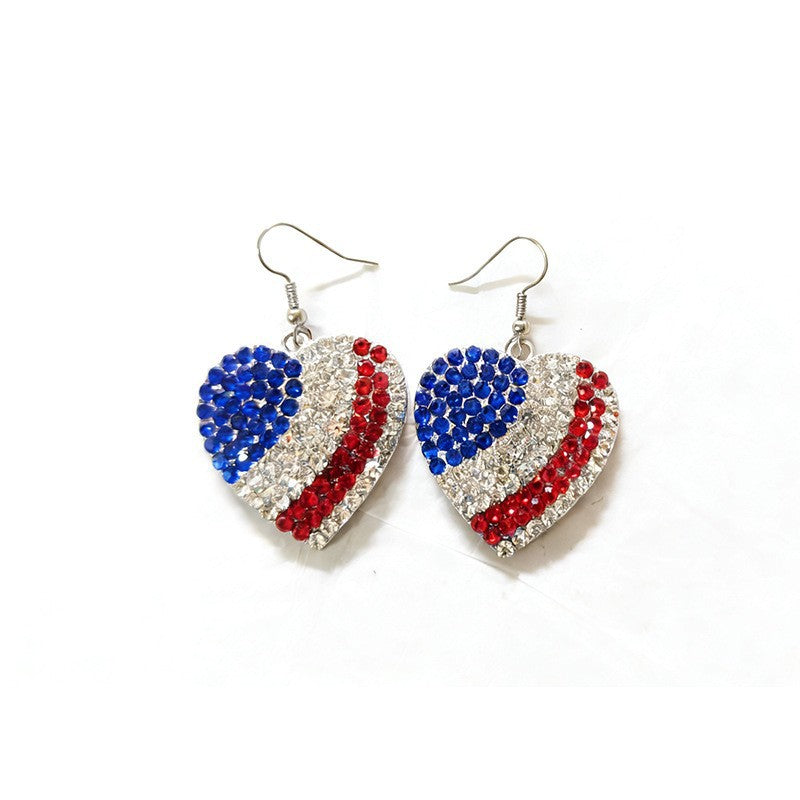 Women’s eye-catching drop earrings with flexible mesh, sequined trim, and hook closure Bowlift