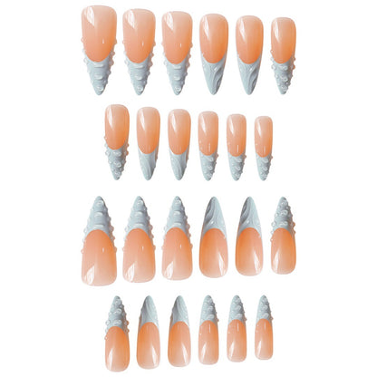 Artistic Textured Press-On Nail Art Acalora