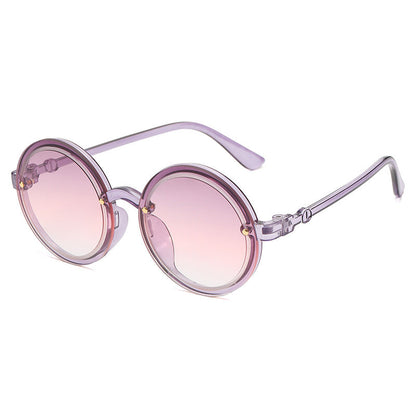 Women's Round Sunglasses with Transparent Frame Skanto