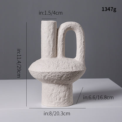 Abstract Shaped Decorative Ceramic Vase