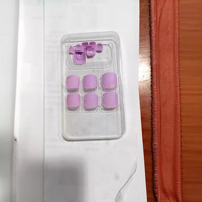 Square-Shaped Press-On Nail Set Acalora