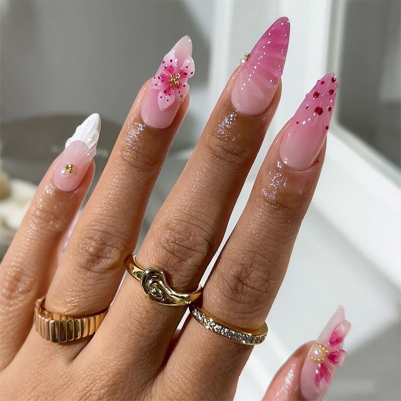 Artistic Floral Press-On Nails Acalora 1788495873
