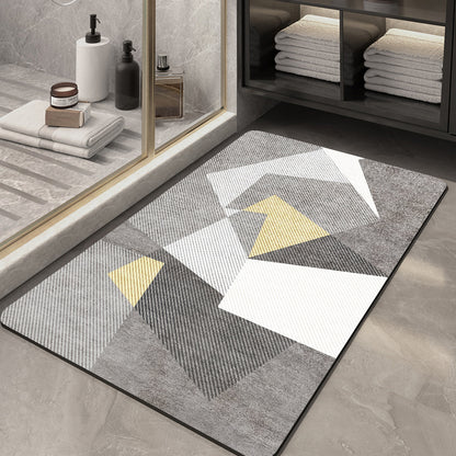 Abstract Pattern Non-Slip Bath Mat Acalora