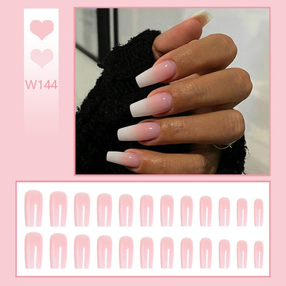 Artificial nail set in modern ombre design Acalora