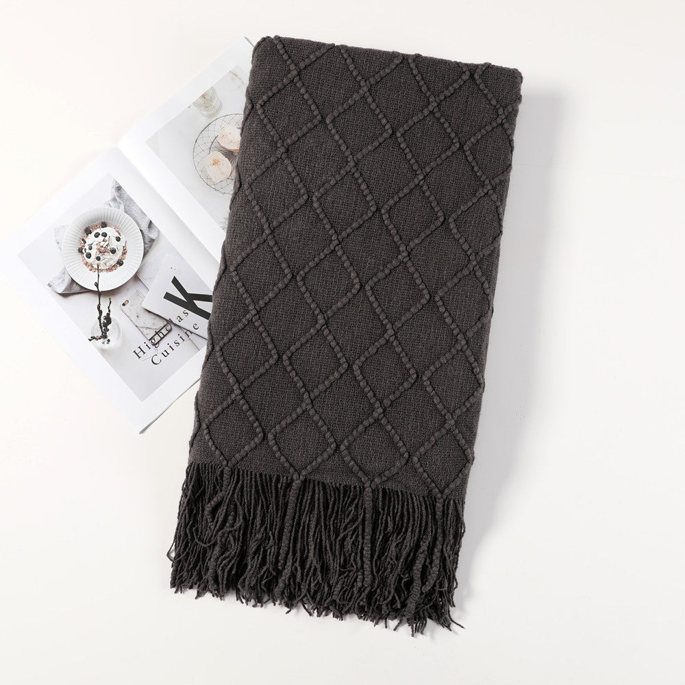 Women's Cozy Textured Throw Blanket