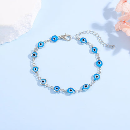 Decorative Evil Eye Charm Bracelet Acalora
