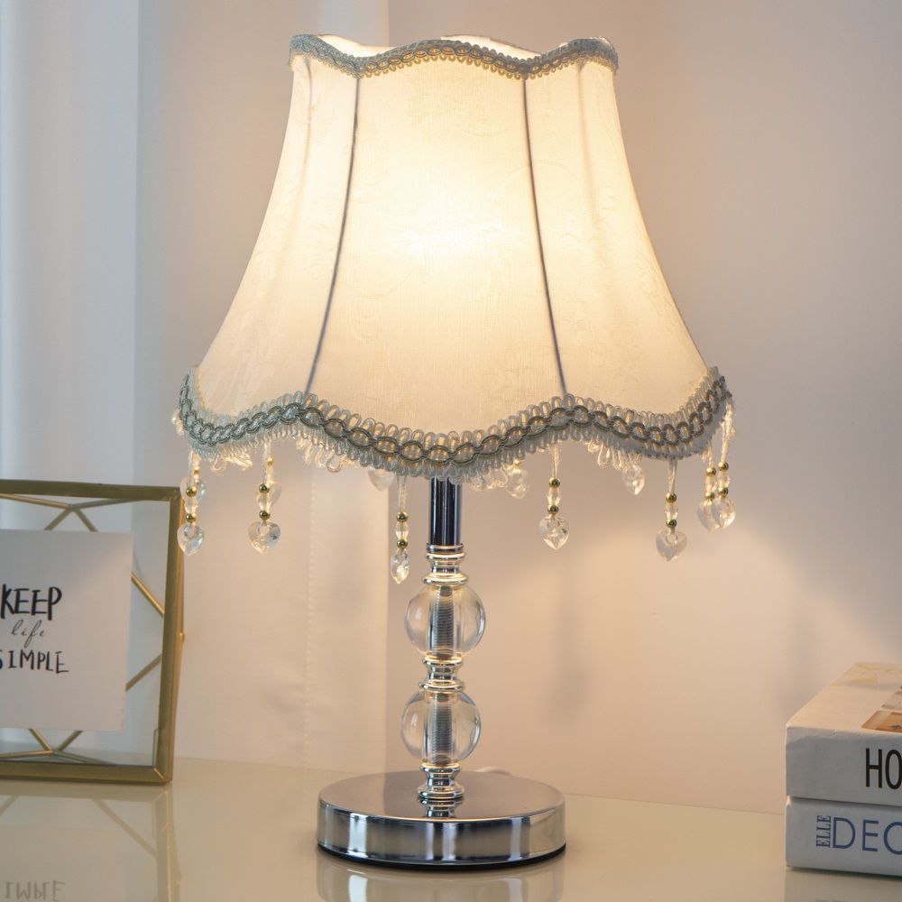 Crystal-Embellished Table Lamp