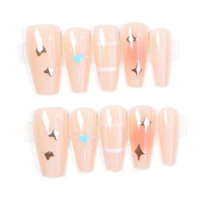 Creative Transparent Press-On Nail Art Acalora