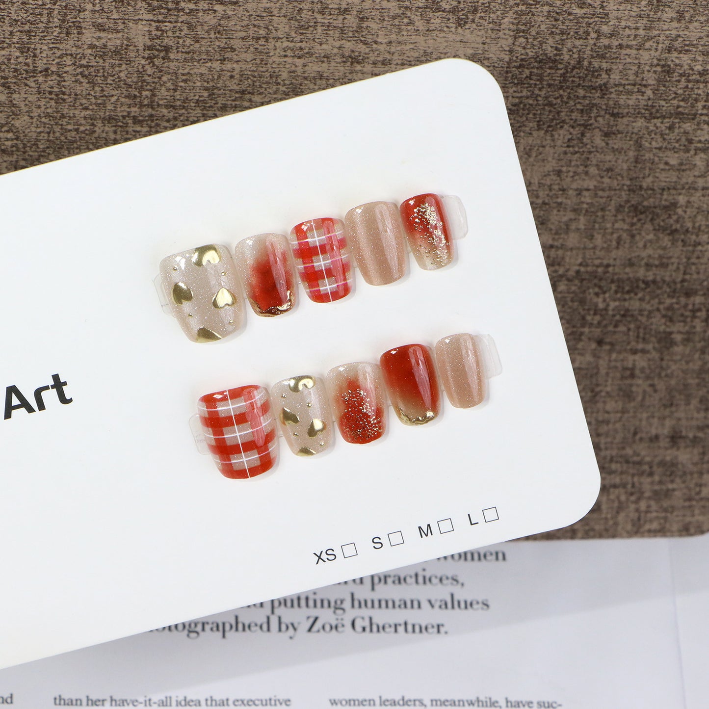 Artistic Fall-Themed Press-On Nail Set Acalora
