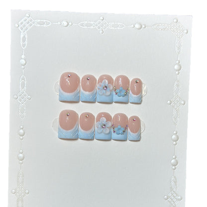Floral Fantasy Press-On Nail Art Set Acalora