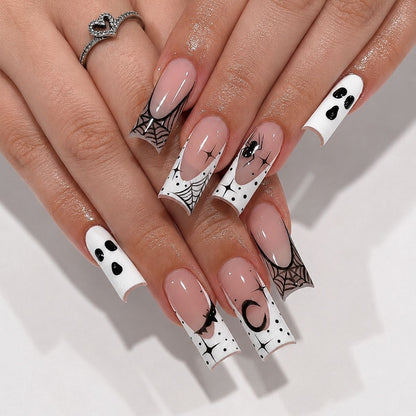 Halloween-Themed Press-On Nail Art Set Acalora