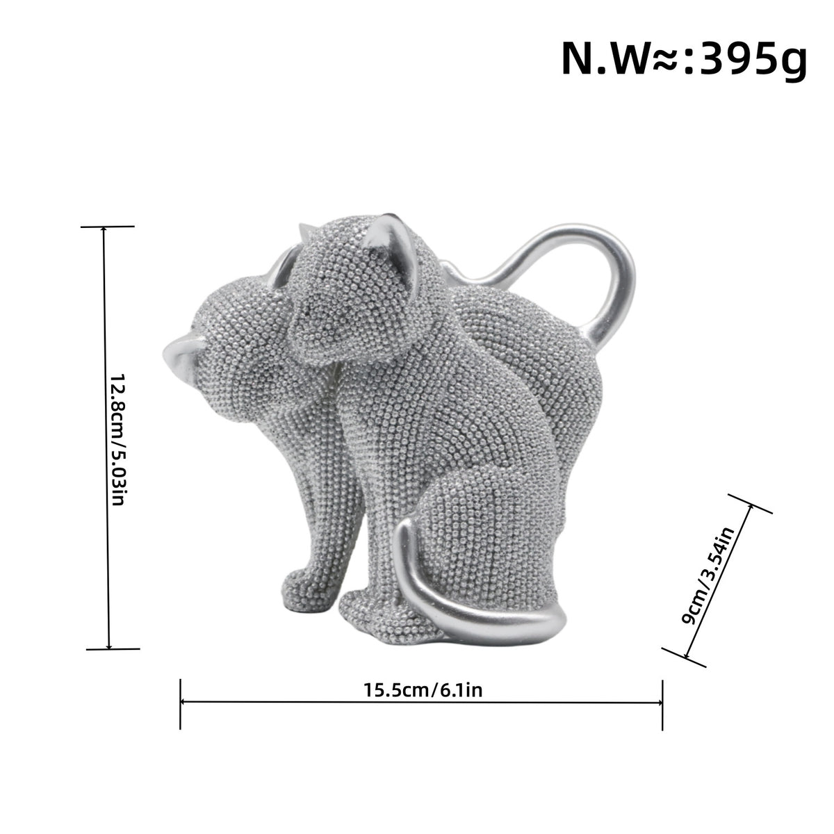 Decorative Cat Figurine Acalora