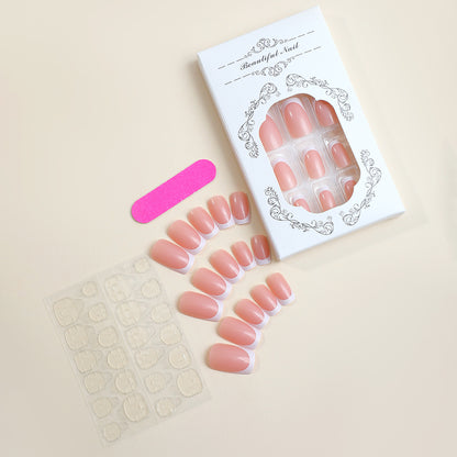 Press-On French Tip Nail Set Acalora