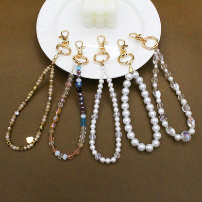 Elegant Pearl Oversized Eyewear Chain Acalora