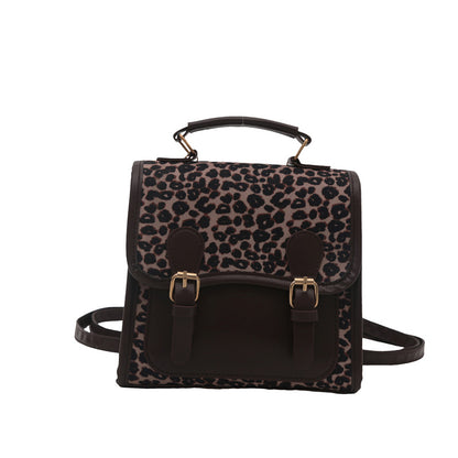 Chic Leopard Print Satchel Crossbody Bag Acalora