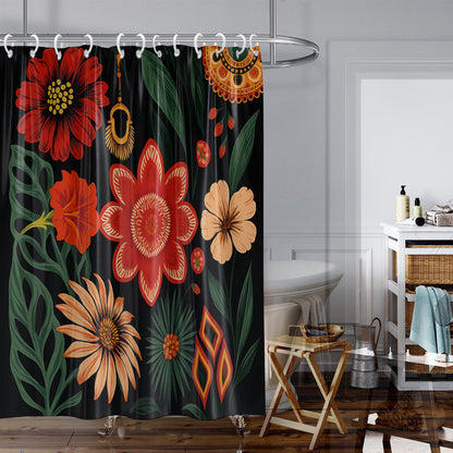 Coastal Marine-Inspired Shower Curtain