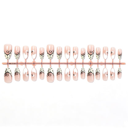 Artistic Swan Design Press-On Nail Set Acalora