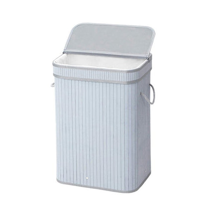 Elegant Laundry Basket Made of Natural Bamboo Acalora