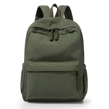 Casual Corduroy Backpack Acalora