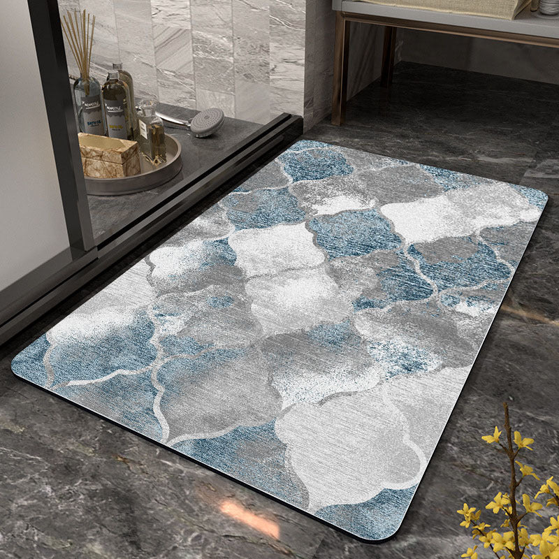 Abstract Geometric Pattern Bath Mat Acalora