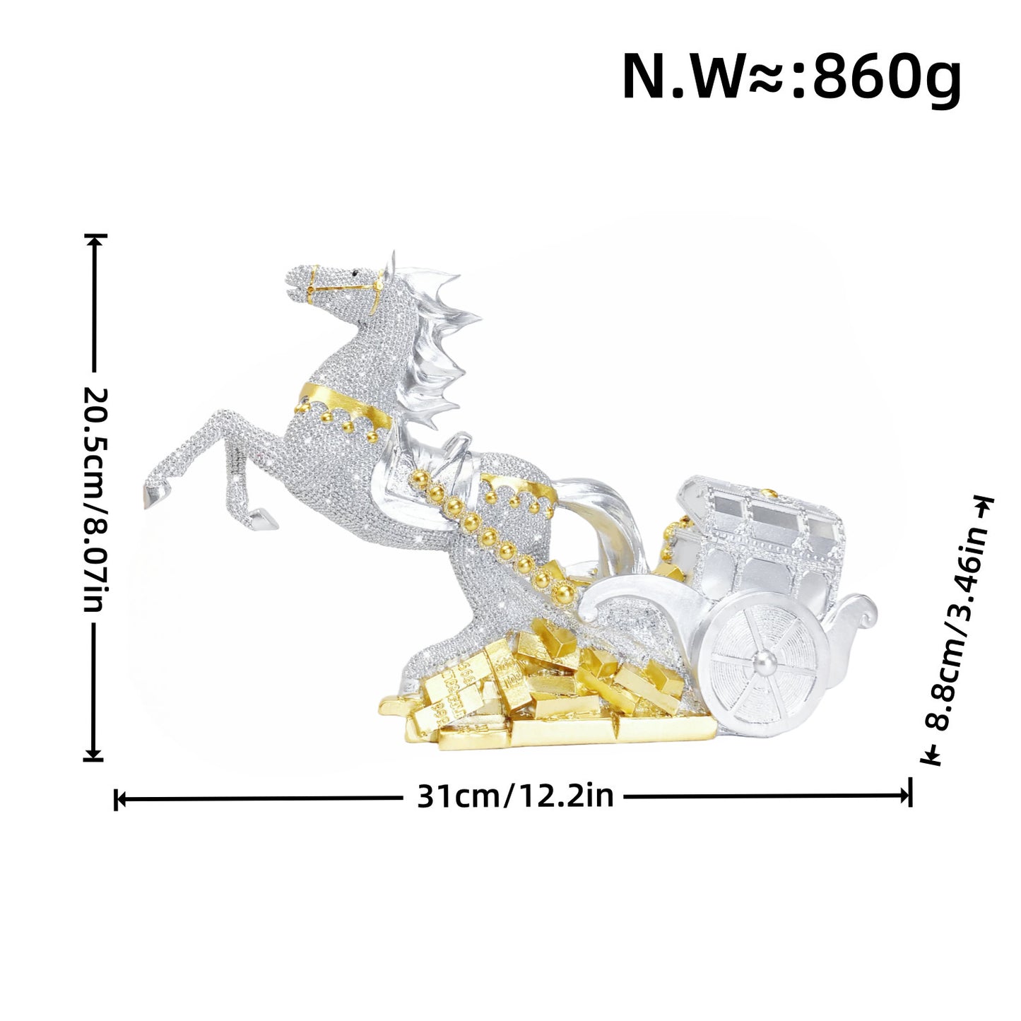 Decorative horse figurine Acalora
