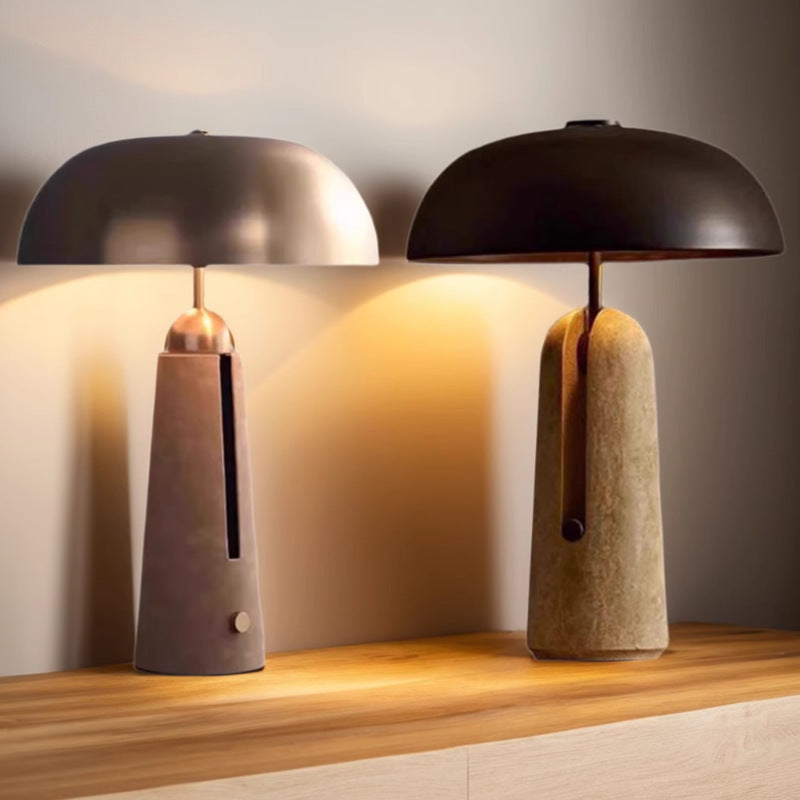 Contemporary Table Lamp with Unique Abstract Base