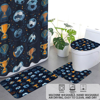 Basketball-Themed Bathroom Decor Set