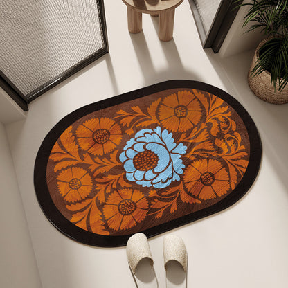 Floral Print Area Rug Acalora