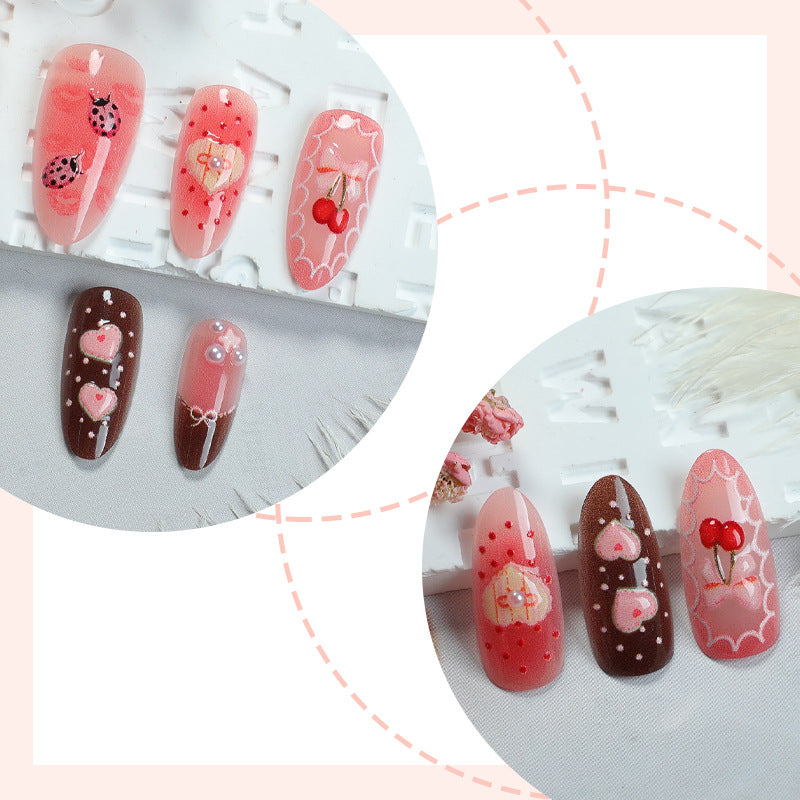 Fantasy-Themed Press-On Nail Art Set Acalora