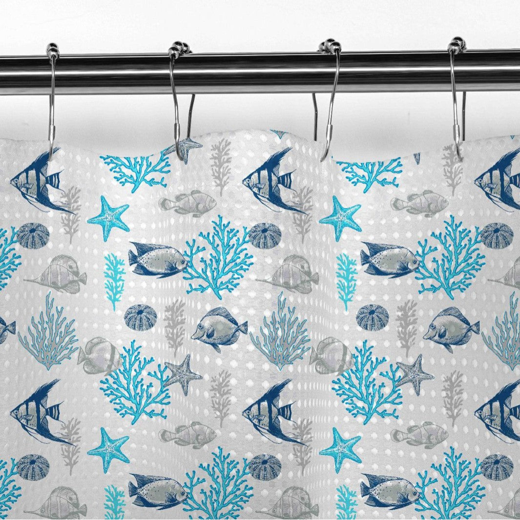 Floral Patterned Shower Curtain