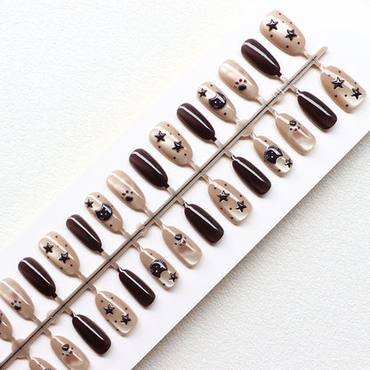 Thematic Artistic Press-On Nail Design Acalora